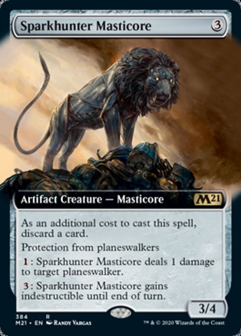 Sparkhunter Masticore (Extended Art) [Core Set 2021] | Galactic Gamez