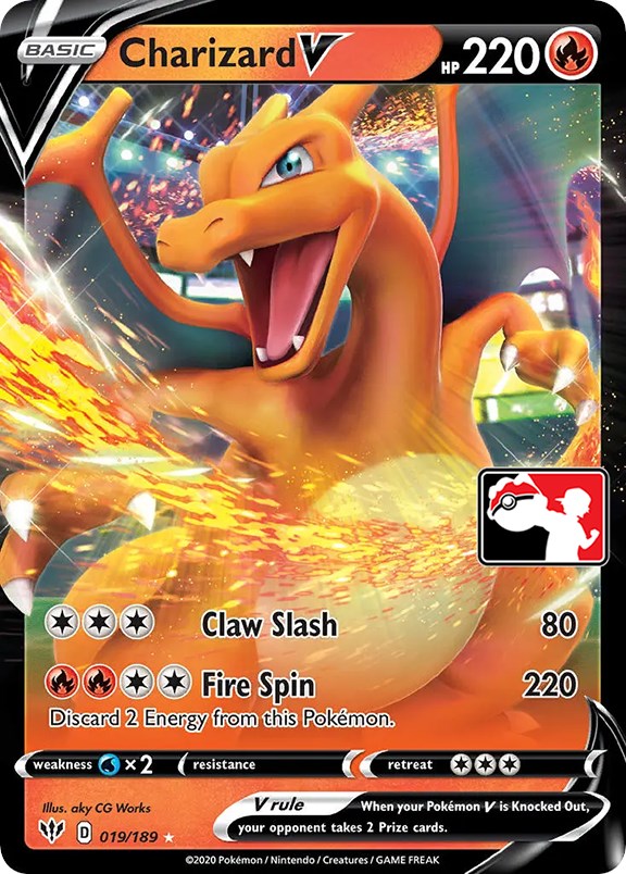 Charizard V (019/189) [Prize Pack Series One] | Galactic Gamez