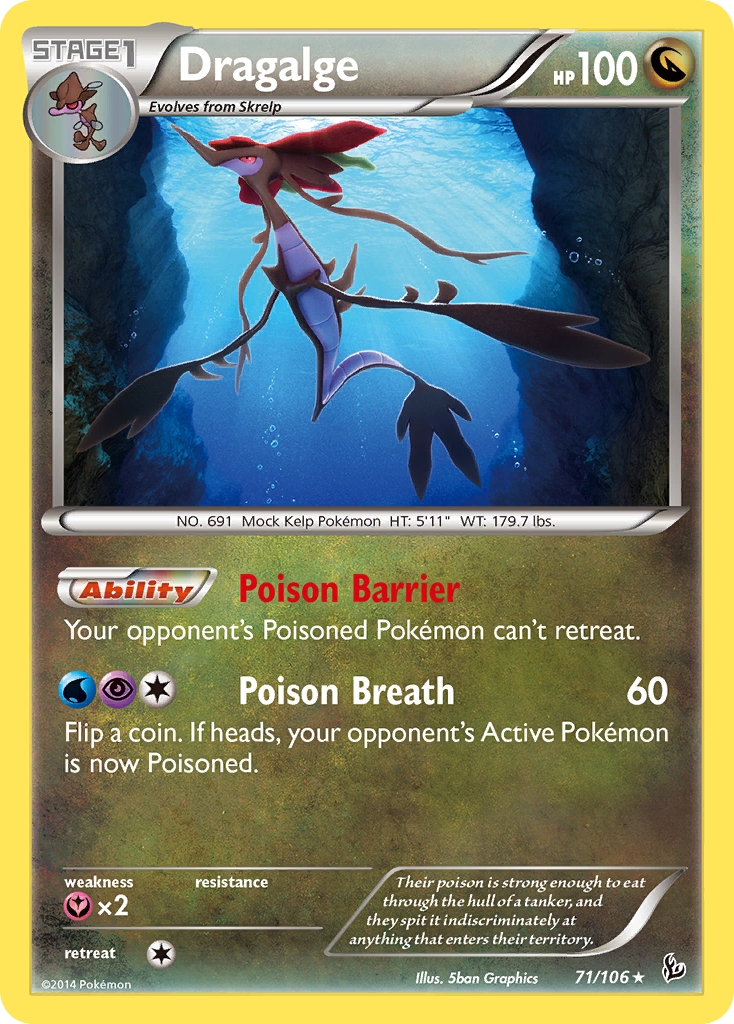 Dragalge (71/106) [XY: Flashfire] | Galactic Gamez