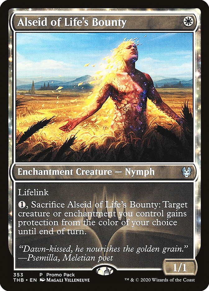 Alseid of Life's Bounty (Promo Pack) [Theros Beyond Death Promos] | Galactic Gamez