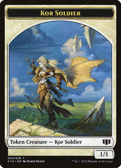 Kor Soldier // Pegasus Double-sided Token [Commander 2014 Tokens] | Galactic Gamez