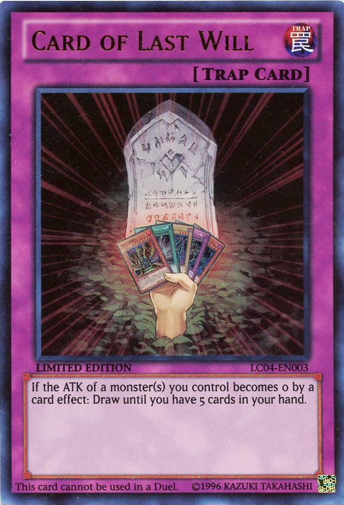 Card of Last Will [LC04-EN003] Ultra Rare | Galactic Gamez