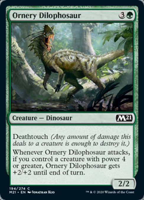 Ornery Dilophosaur [Core Set 2021] | Galactic Gamez