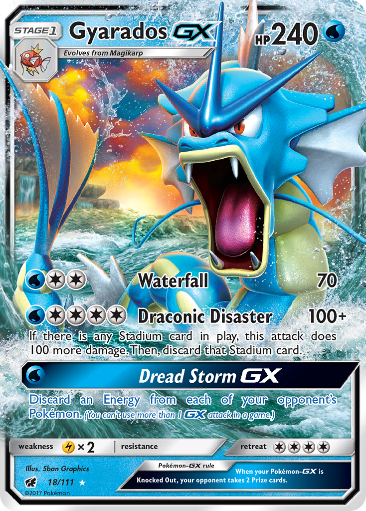 Gyarados GX (18/111) [Sun & Moon: Crimson Invasion] | Galactic Gamez