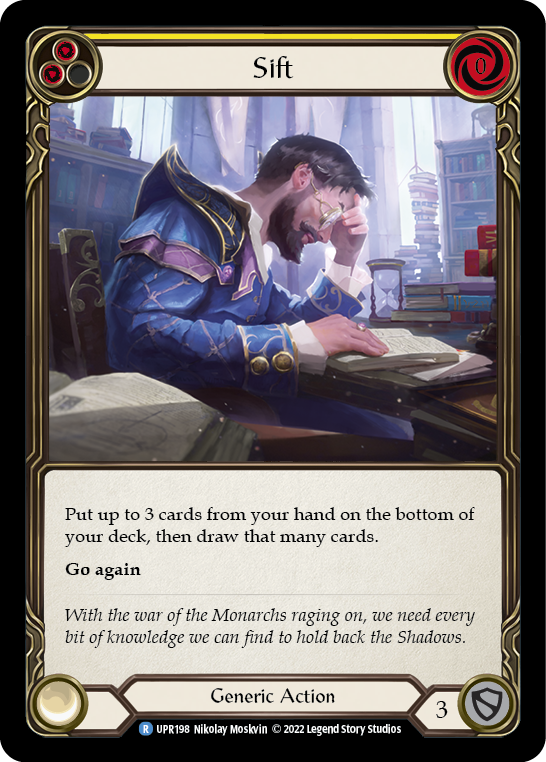 Sift (Yellow) [UPR198] (Uprising)  Rainbow Foil | Galactic Gamez