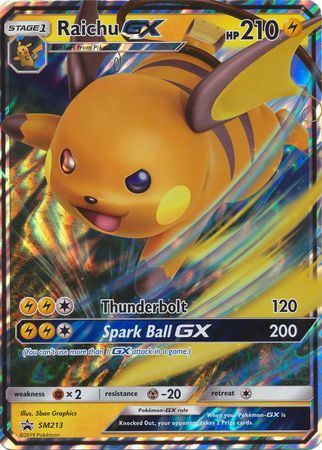 Raichu GX (SM213) (Jumbo Card) [Sun & Moon: Black Star Promos] | Galactic Gamez