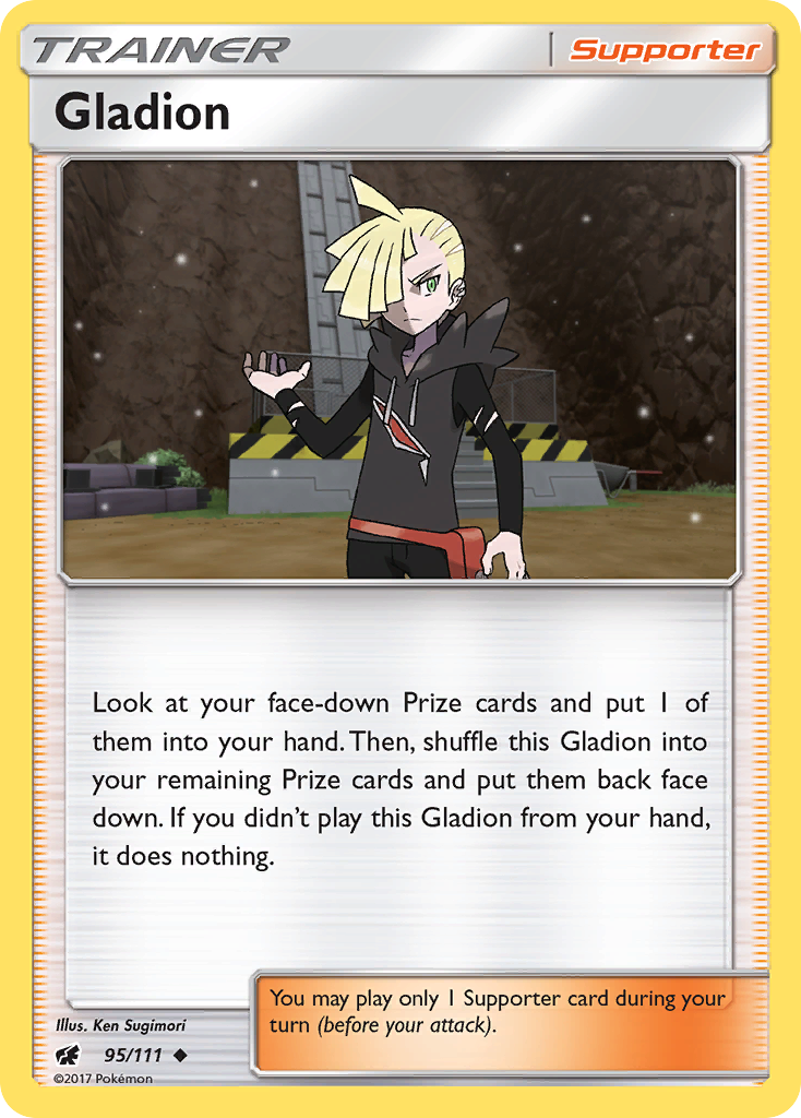 Gladion (95/111) [Sun & Moon: Crimson Invasion] | Galactic Gamez