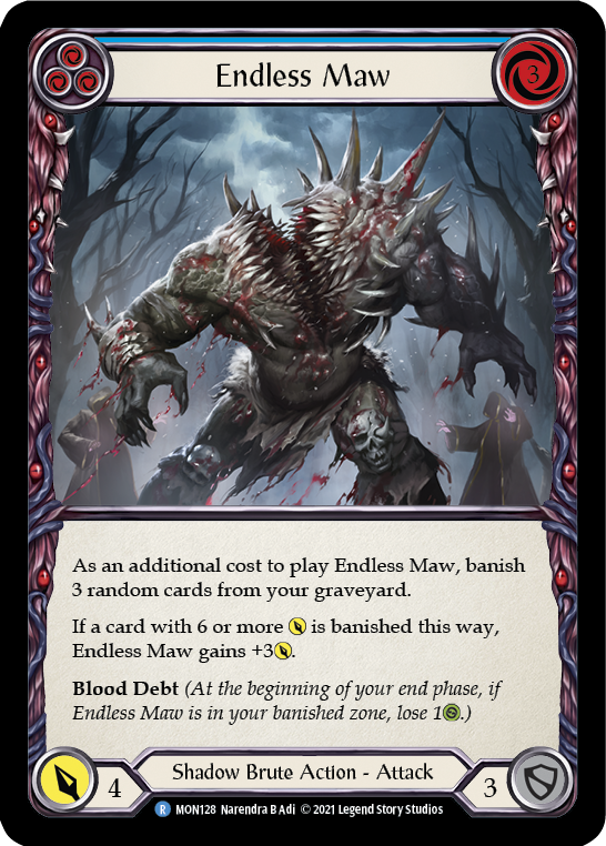 Endless Maw (Blue) (Rainbow Foil) [MON128-RF] 1st Edition Rainbow Foil | Galactic Gamez