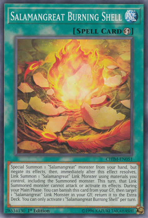 Salamangreat Burning Shell [CHIM-EN051] Common | Galactic Gamez