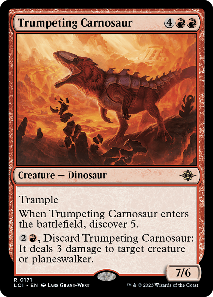 Trumpeting Carnosaur [The Lost Caverns of Ixalan] | Galactic Gamez