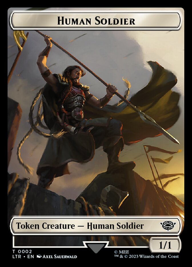 Human Soldier Token (02) [The Lord of the Rings: Tales of Middle-Earth Tokens] | Galactic Gamez