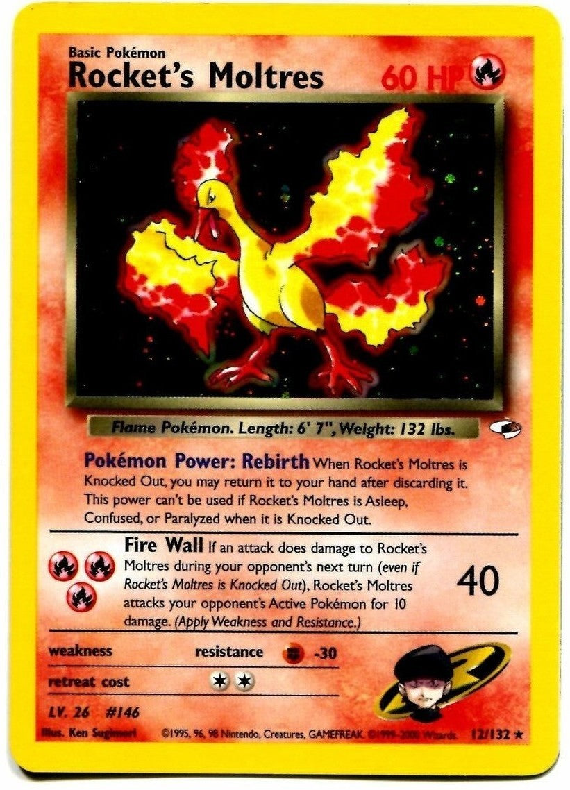 Rocket's Moltres (12/132) [Gym Heroes Unlimited] | Galactic Gamez