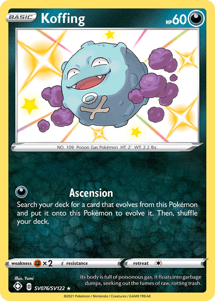 Koffing (SV076/SV122) [Sword & Shield: Shining Fates] | Galactic Gamez