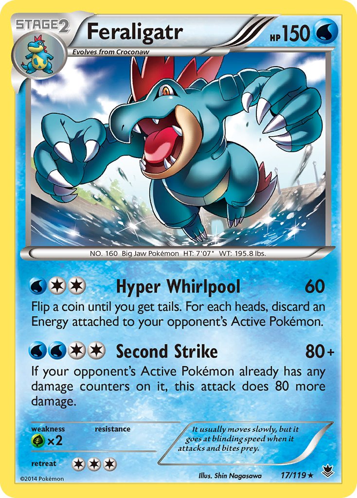 Feraligatr (17/119) (Theme Deck Exclusive) [XY: Phantom Forces] | Galactic Gamez