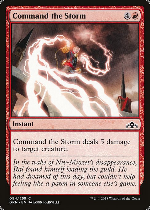 Command the Storm [Guilds of Ravnica] | Galactic Gamez