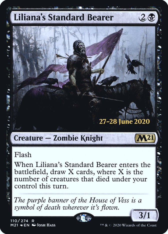 Liliana's Standard Bearer  [Core Set 2021 Prerelease Promos] | Galactic Gamez