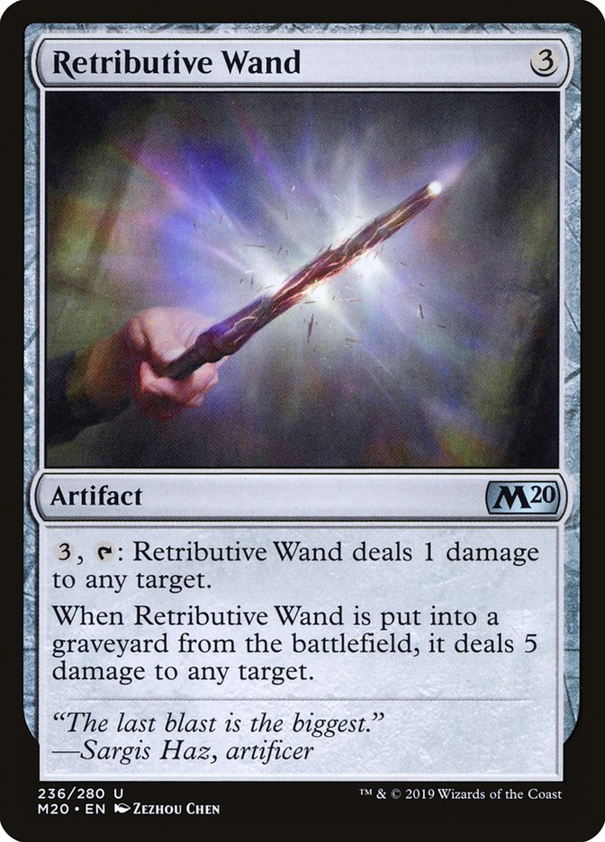 Retributive Wand [Core Set 2020] | Galactic Gamez