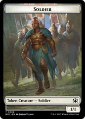 Soldier // Insect Double-Sided Token [March of the Machine Commander Tokens] | Galactic Gamez
