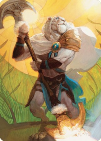 Ajani, Sleeper Agent Art Card [Dominaria United Art Series] | Galactic Gamez