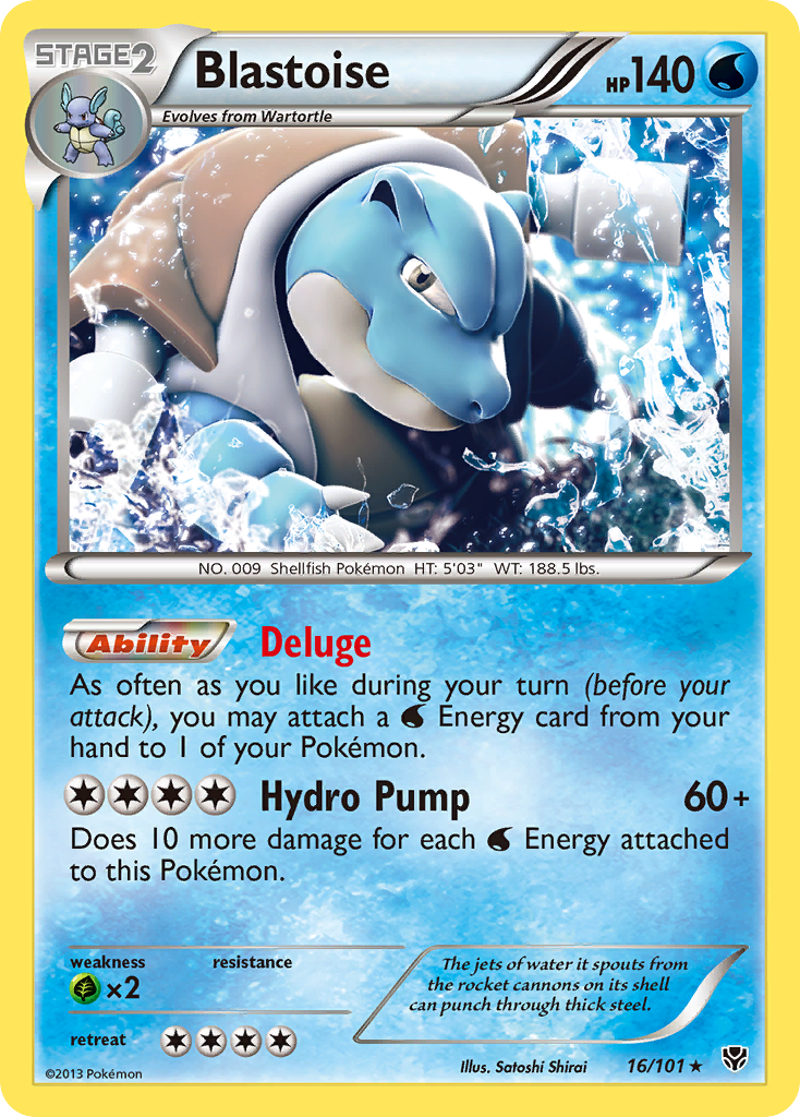 Blastoise (16/101) [Black & White: Plasma Blast] | Galactic Gamez