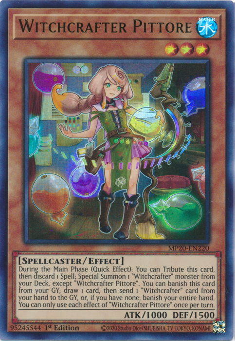 Witchcrafter Pittore [MP20-EN220] Ultra Rare | Galactic Gamez