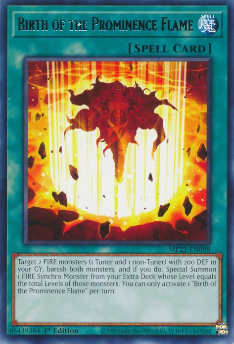 Birth of the Prominence Flame [MP22-EN098] Rare | Galactic Gamez