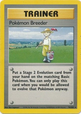 Pokemon Breeder (76/102) [Base Set Unlimited] | Galactic Gamez