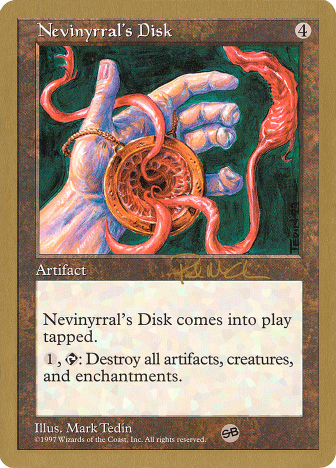 Nevinyrral's Disk (Paul McCabe) (SB) [World Championship Decks 1997] | Galactic Gamez