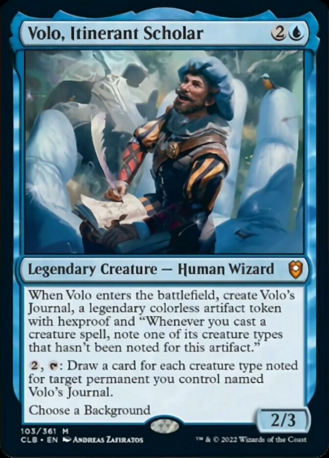 Volo, Itinerant Scholar [Commander Legends: Battle for Baldur's Gate] | Galactic Gamez