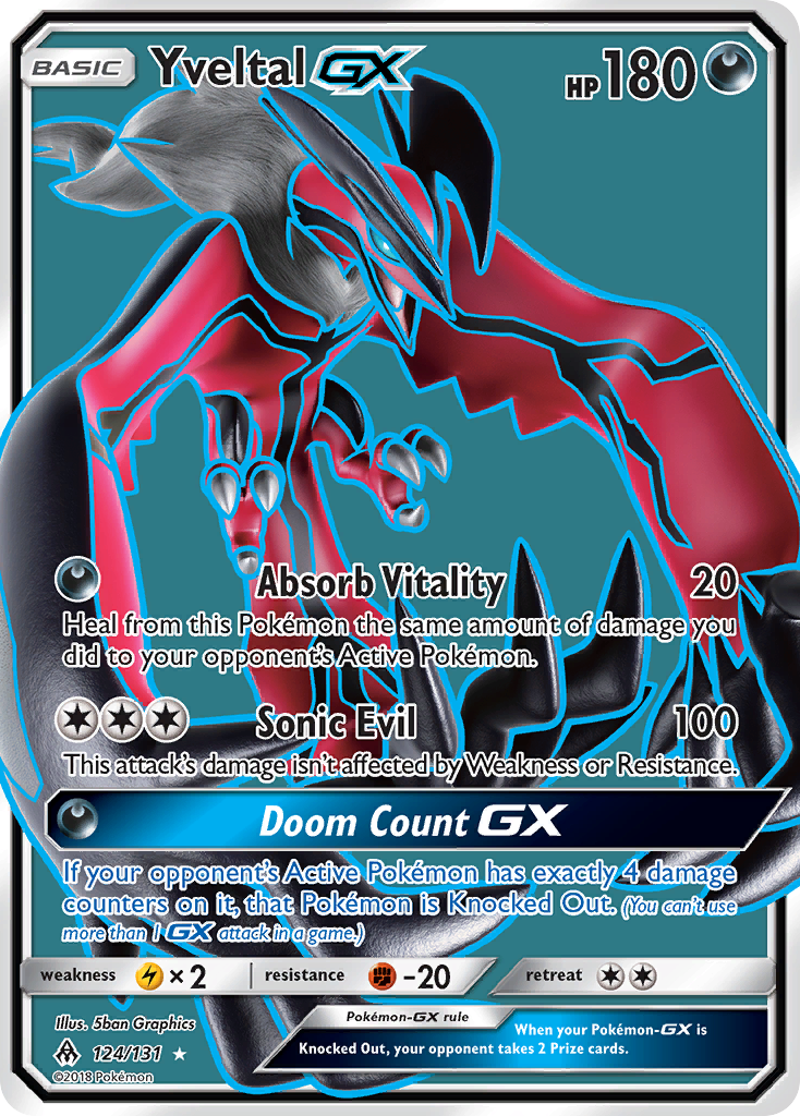 Yveltal GX (124/131) [Sun & Moon: Forbidden Light] | Galactic Gamez