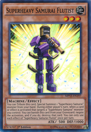 Superheavy Samurai Flutist [MP15-EN197] Super Rare | Galactic Gamez