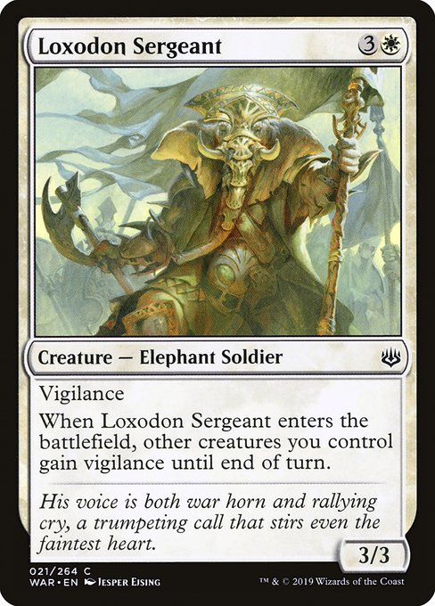 Loxodon Sergeant [War of the Spark] | Galactic Gamez
