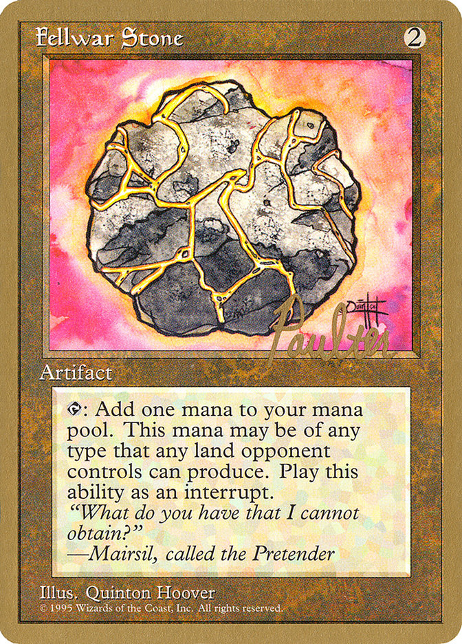 Fellwar Stone (Preston Poulter) [Pro Tour Collector Set] | Galactic Gamez