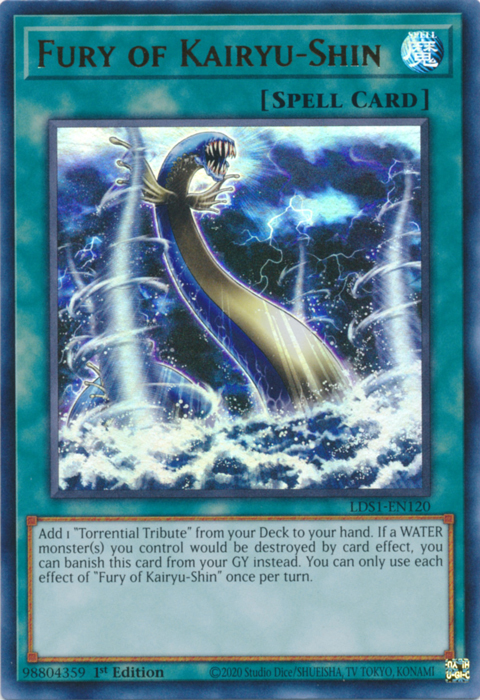 Fury of Kairyu-Shin [LDS1-EN120] Ultra Rare | Galactic Gamez