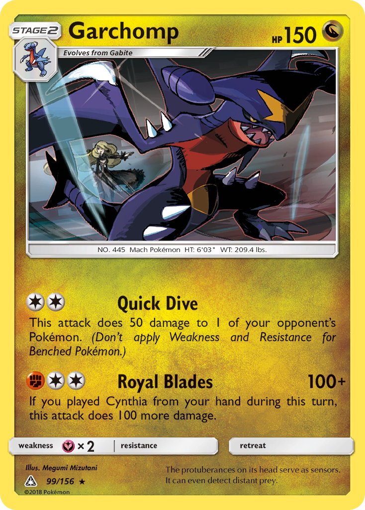 Garchomp (99/156) (Cracked Ice Holo) (Theme Deck Exclusive) [Sun & Moon: Ultra Prism] | Galactic Gamez