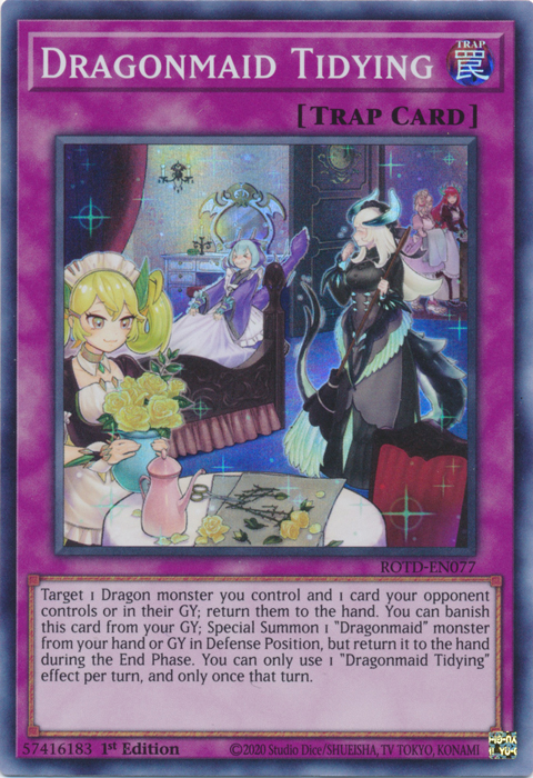 Dragonmaid Tidying [ROTD-EN077] Super Rare | Galactic Gamez