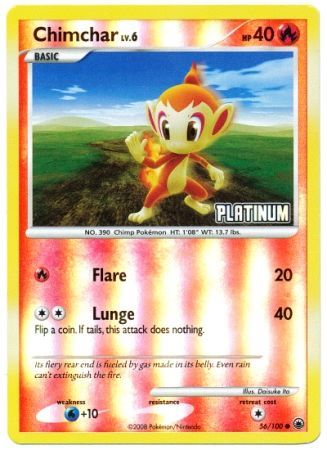 Chimchar (56/100) [Burger King Promos: 2009 Collection] | Galactic Gamez