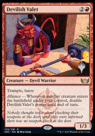 Devilish Valet (Promo Pack) [Streets of New Capenna Promos] | Galactic Gamez