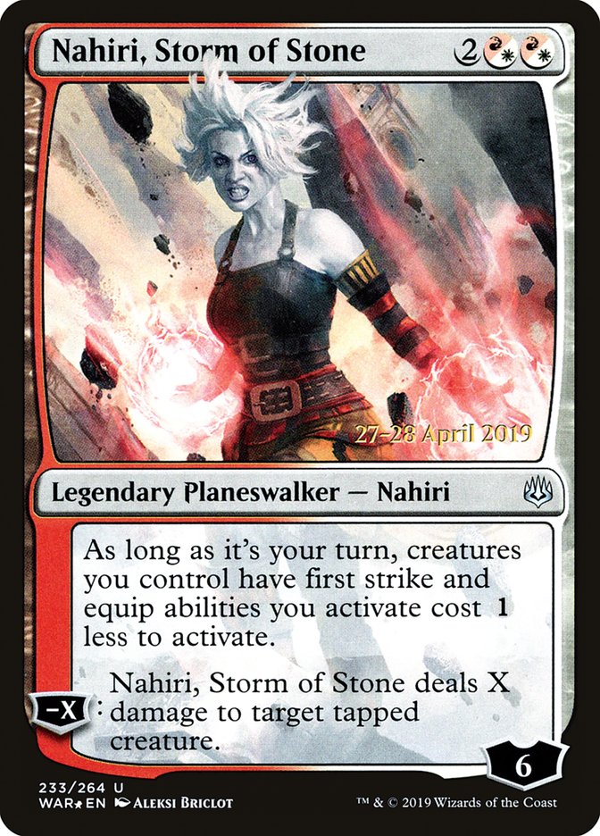 Nahiri, Storm of Stone  [War of the Spark Prerelease Promos] | Galactic Gamez