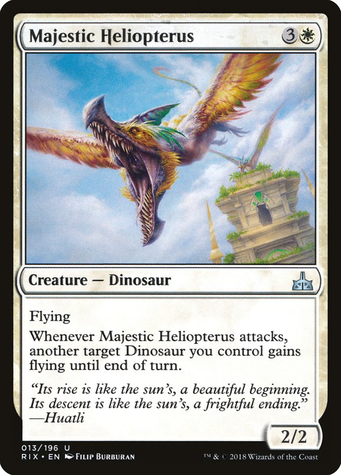 Majestic Heliopterus [Rivals of Ixalan] | Galactic Gamez
