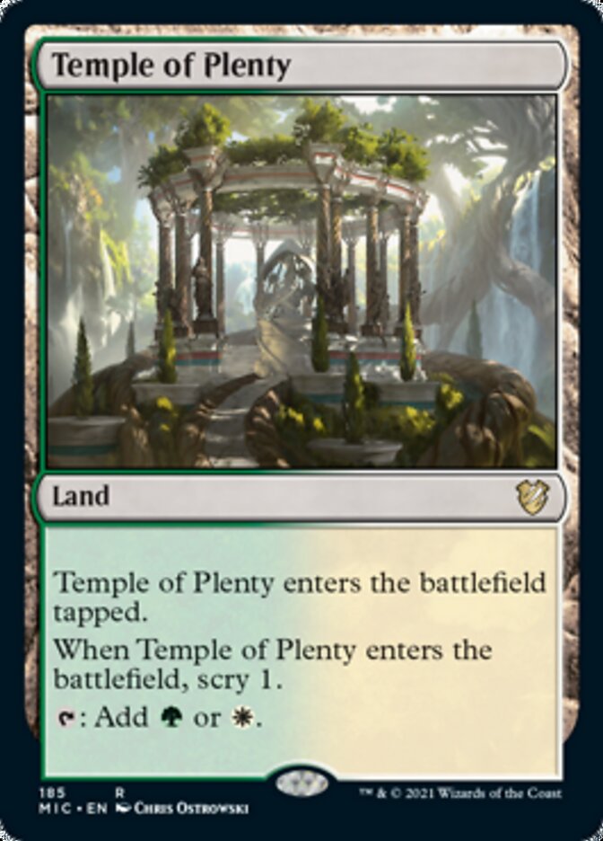 Temple of Plenty [Innistrad: Midnight Hunt Commander] | Galactic Gamez