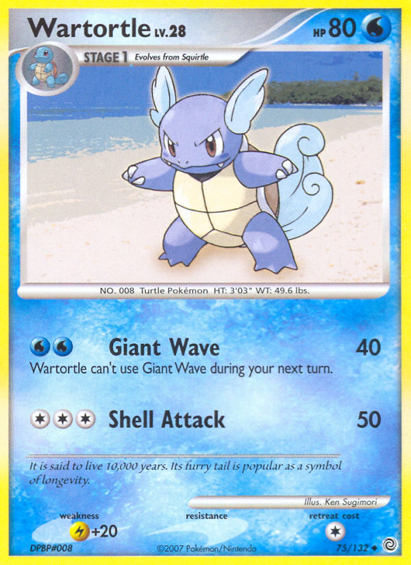 Wartortle (75/132) [Diamond & Pearl: Secret Wonders] | Galactic Gamez