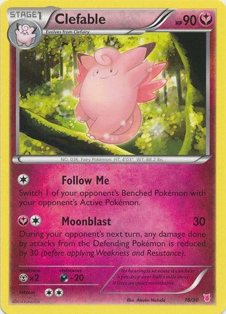 Clefable (16/30) [XY: Trainer Kit 1 - Wigglytuff] | Galactic Gamez