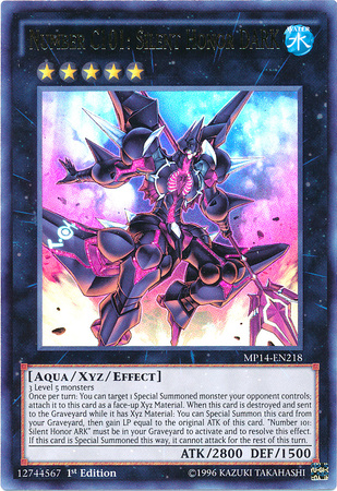 Number C101: Silent Honor DARK [MP14-EN218] Ultra Rare | Galactic Gamez