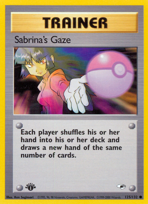 Sabrina's Gaze (125/132) [Gym Heroes 1st Edition] | Galactic Gamez