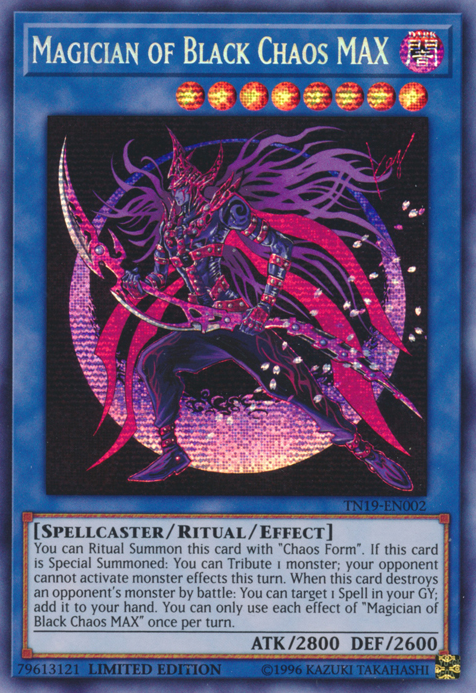 Magician of Black Chaos MAX [TN19-EN002] Prismatic Secret Rare | Galactic Gamez