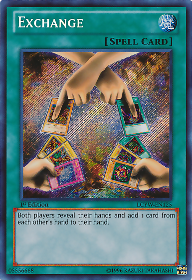Exchange [LCYW-EN125] Secret Rare | Galactic Gamez