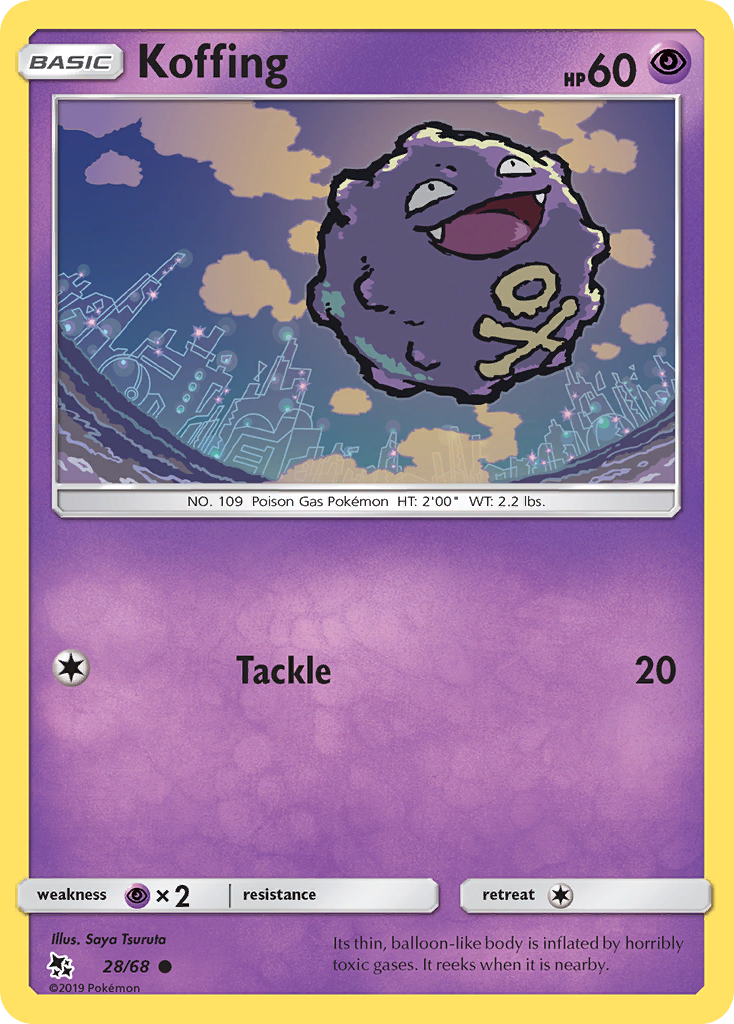 Koffing (28/68) [Sun & Moon: Hidden Fates] | Galactic Gamez