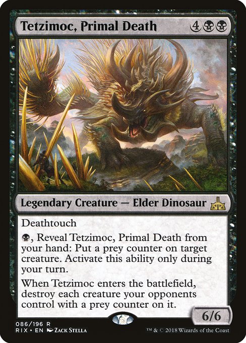 Tetzimoc, Primal Death [Rivals of Ixalan] | Galactic Gamez