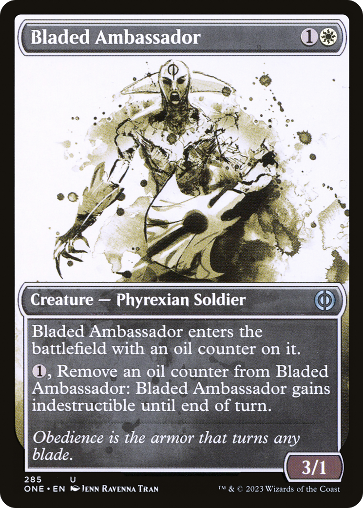 Bladed Ambassador (Showcase Ichor) [Phyrexia: All Will Be One] | Galactic Gamez